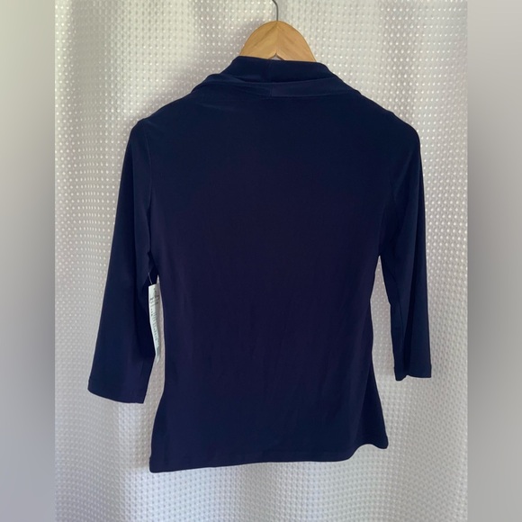 Made in 🇨🇦 Joseph Ribkoff‎ NWT Nautical Rhinestone Anchor Top Size 8 - Picture 9 of 11